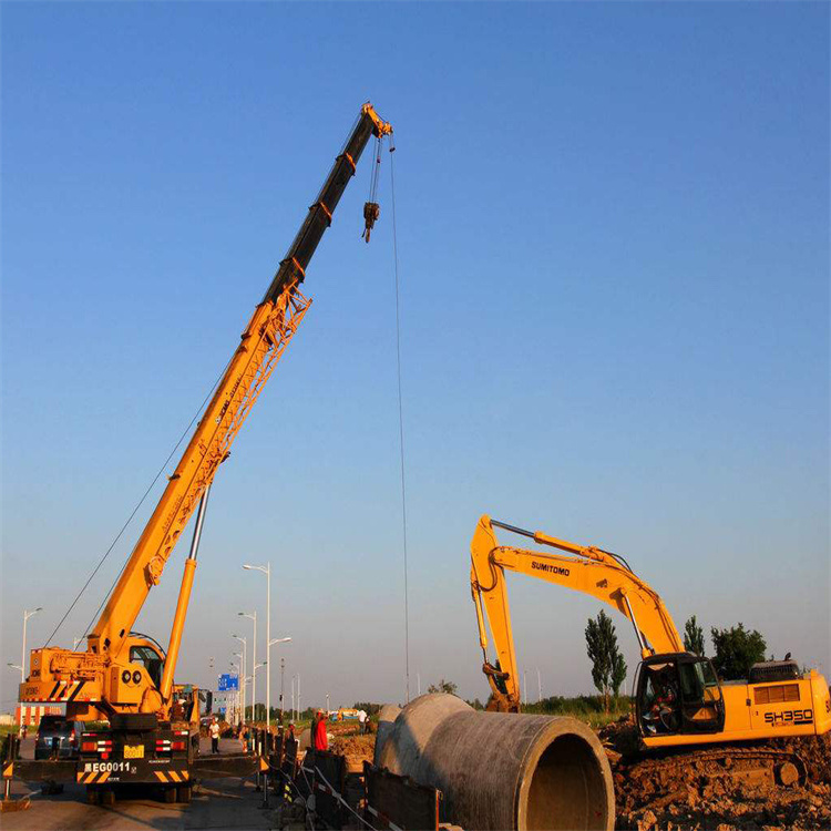 长葛挖机用吊车怎么吊